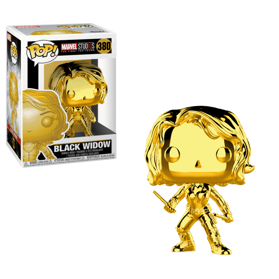 Funko pop marvel gold chrome list best sale
